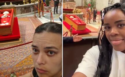 Selfies con el cuerpo del Papa; surge polémica por los fieles que se toman fotos con los restos de Francisco