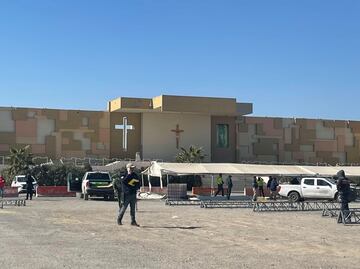 Comienza la instalación de refugio para migrantes que sean deportados de EU a Ciudad Juárez; quedará instalado en su totalidad en 5 días
