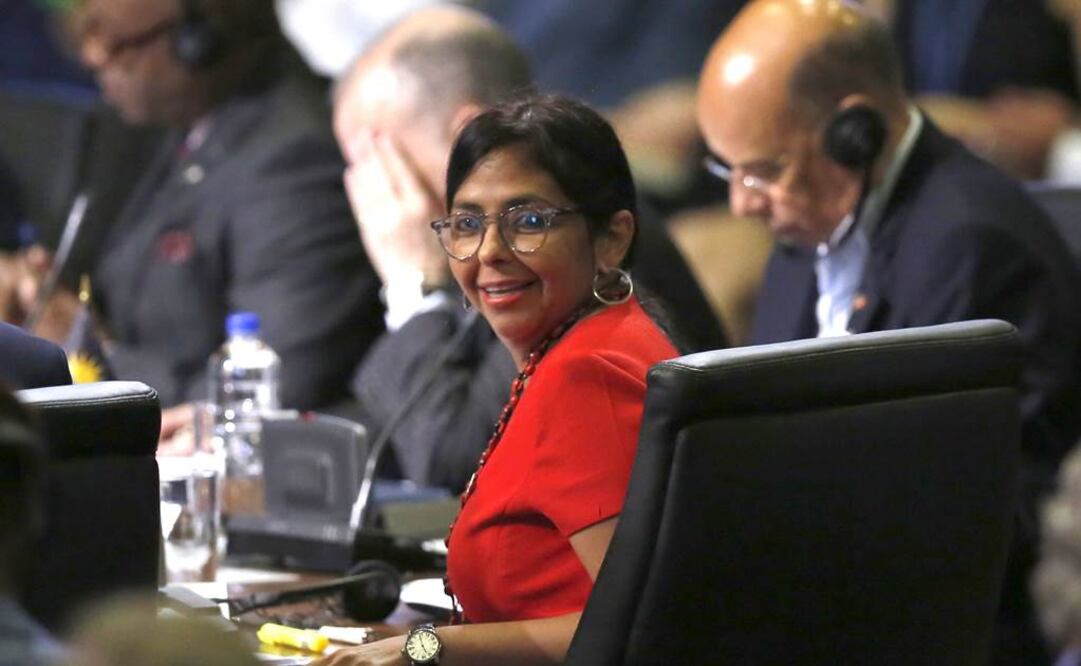 La ministra de Exteriores venezolana, Delcy Rodríguez. Foto: AFP