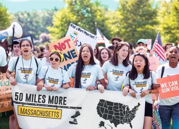 Protestan contra fabricante de armas