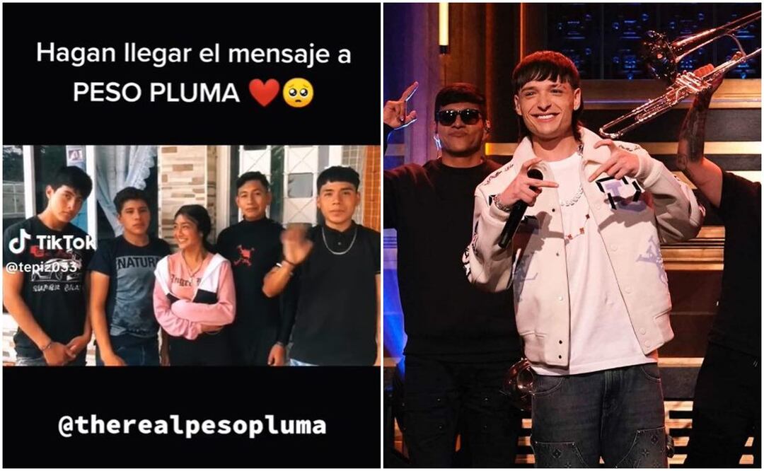 Jóvenes invitan a Peso Pluma a XV años