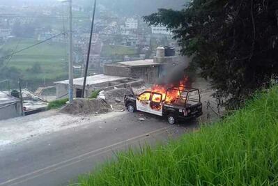 Captan enfrentamiento entre pobladores y policías en Chimalpa