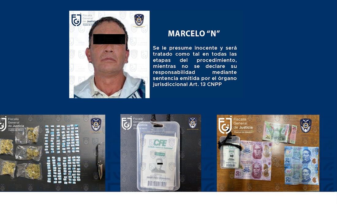 Marcelo fue detenido este martes en la alcaldía Benito Juárez. Foto. Especial