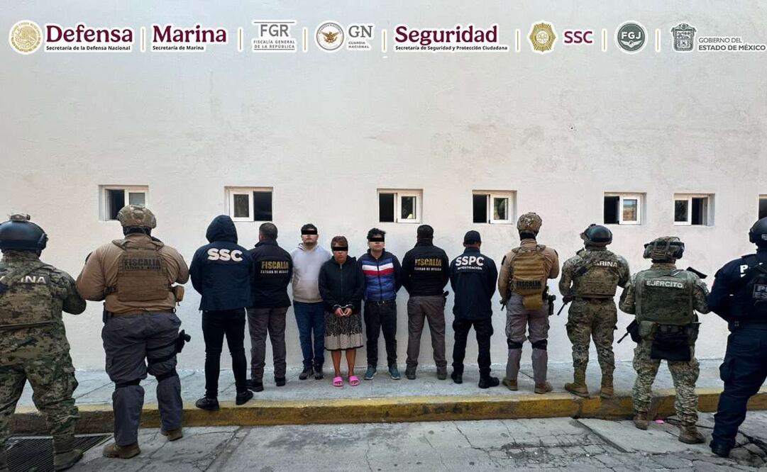 En el operativo donde participó la policía, la marina, el ejército, entre otras autoridades, fueron detenidas tres personas: Dos presuntos secuestradores y un menor de 18 años. Foto: Especial