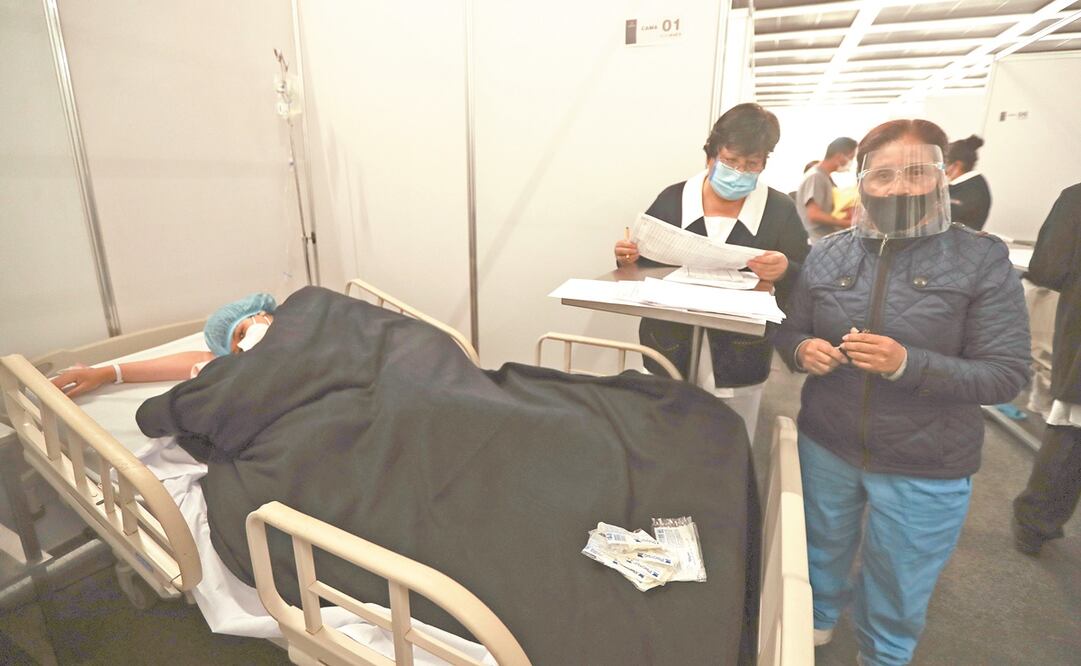 En el Centro de Convenciones y Exposiciones Toluca fue habilitado para atender a pacientes que no tengan Covid-19. Foto: Jorge Alvarado. EL UNIVERSAL