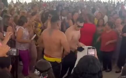 Realizan presentación de strippers durante festejo del Día del Maestro en Hidalgo; autoridades califican el acto como machista