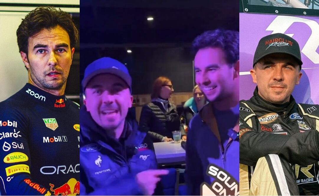 Checo Pérez y Frankie Muniz - Foto: Especial