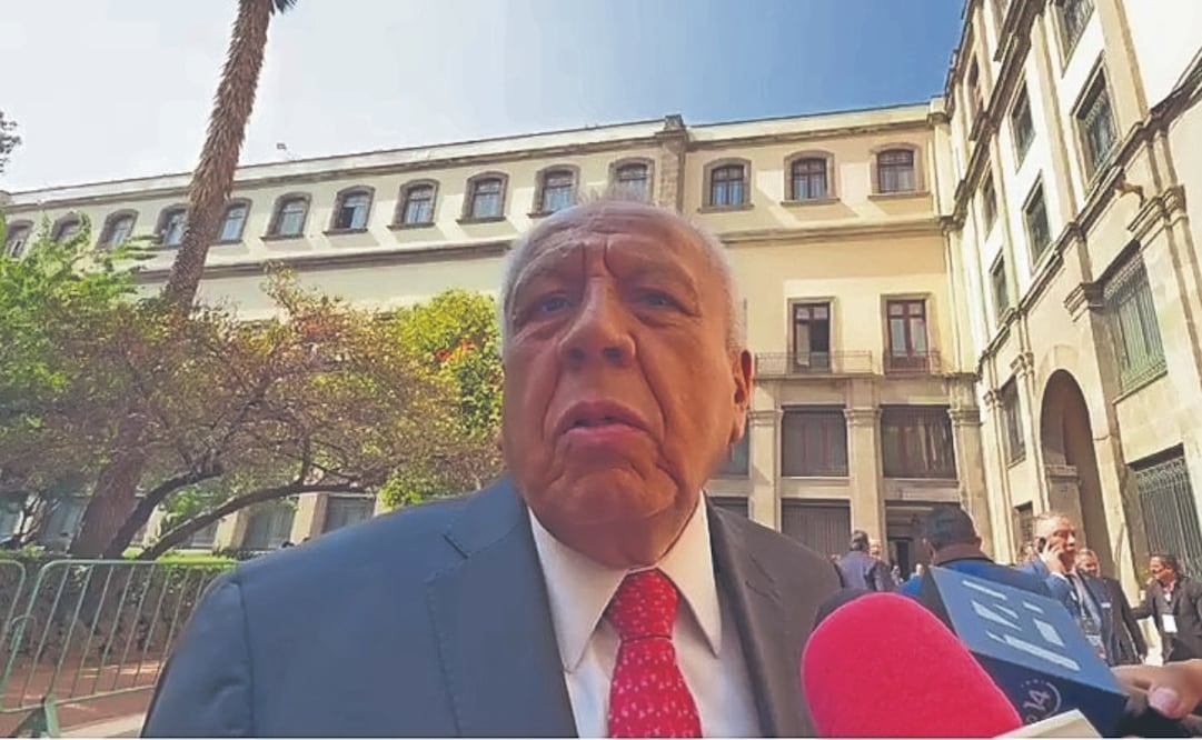 En Palacio Nacional, Francisco Garduño mencionó que el INM va a sufrir cambios ante la llegada de su reemplazo, Sergio Salomón Céspedes. Tomada de video