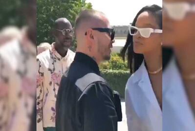 J Balvin se intimida al conocer a Rihanna