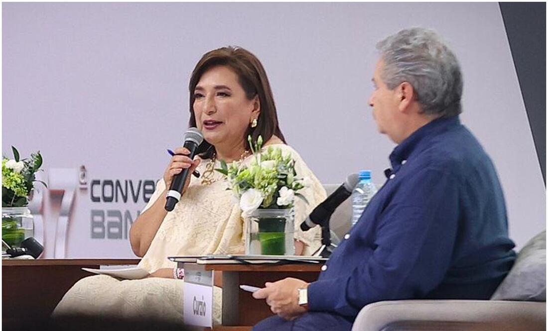 Xóchitl Gálvez en la 87° Convención Bancaria en Acapulco. Foto: Berenice Fregoso/EL UNIVERSAL