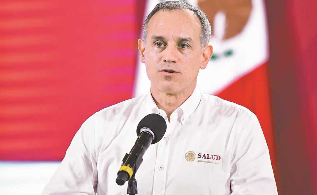 El subsecretario de Salud, Hugo López-Gatell, en el informe sobre el avance del Covid-19 en el país. Foto: Presidencia