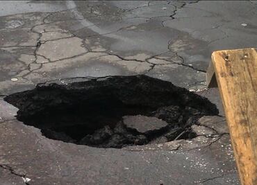 CDMX registra más de 300 socavones en últimos 5 años