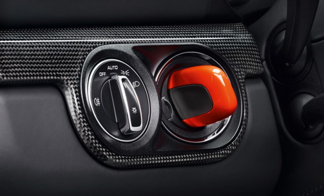 El motivo del sistema de ignición de Porsche tiene un enfoque deportivo.