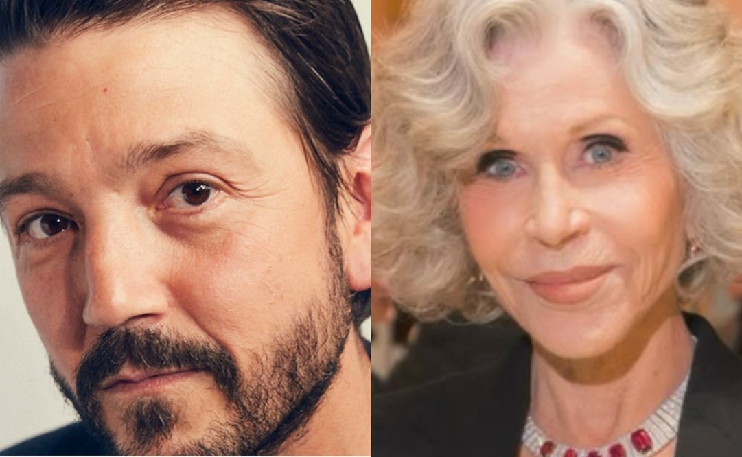 Jane Foda y Diego Luna. Foto: Instagram oficial.