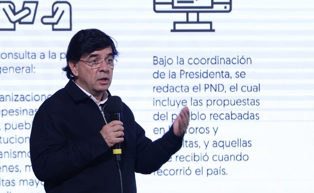 Jesús Ramírez Cuevas, coordinador de asesores de Presidencia, destacó la participación de las personas mexicanas en los Foros del Plan Nacional de Desarrollo 2025-2030 y aseguró que “fue muy participativo”. Foto: Fernanda Rojas/ EL UNIVERSAL