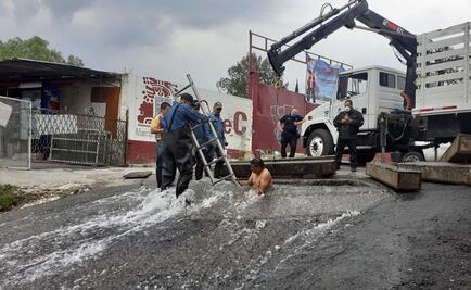 Se registra fuga de agua en válvula del sistema Cutzamala en Ecatepec