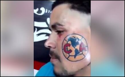 Aficionado se tatúa el escudo del América en su cara