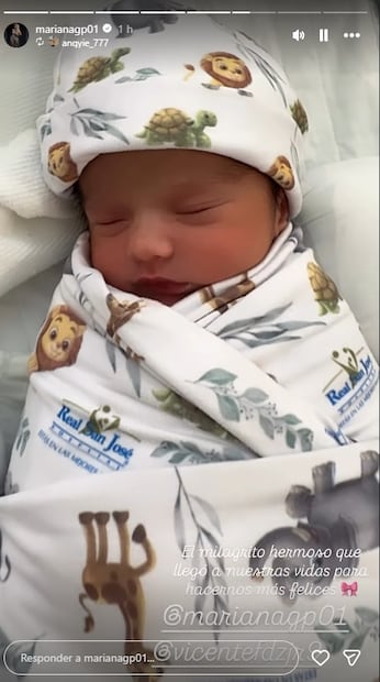 Ella es Isabella, la nueva nieta del fallecido cantante Vicente Fernández. 
Foto: Instagram marianagp01