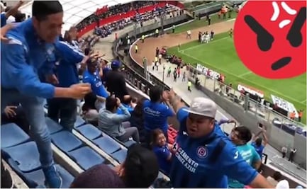 VIDEO: Aficionados al Cruz Azul agreden a seguidor del Querétaro 