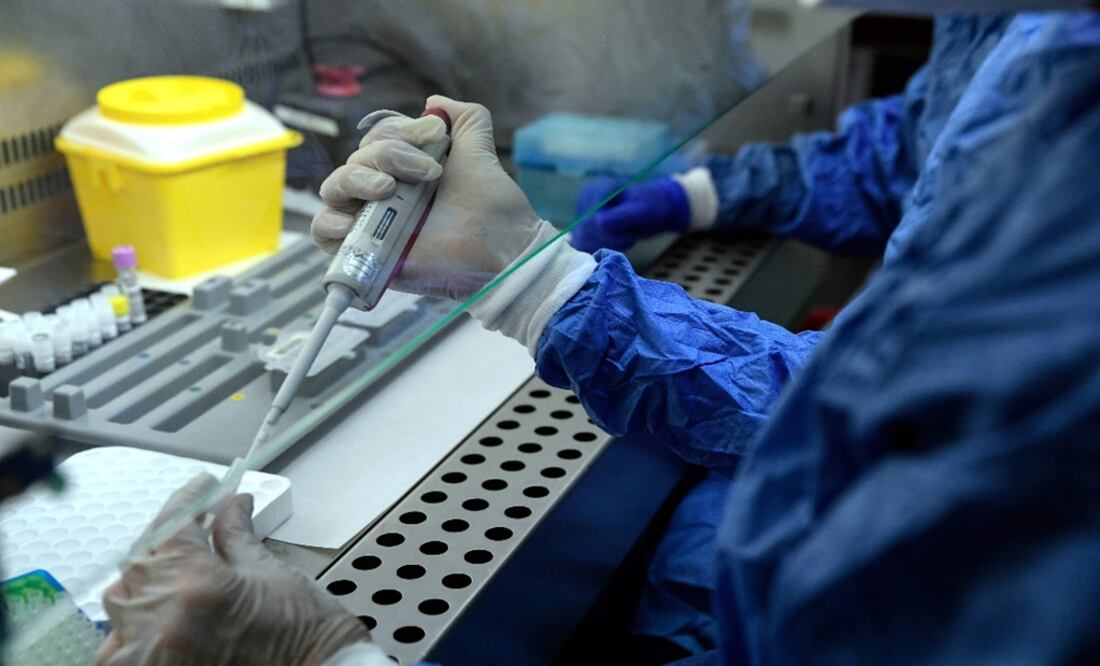 A healthcare worker conducts Polymerase Chain Reaction (PCR) tests at the microbiology lab - Photo: Oscar del Pozo/AFP