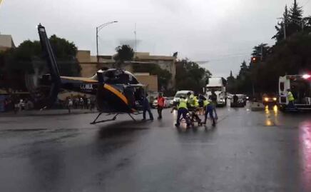 Video: Captan a helicóptero cóndor aterrizando en la colonia Doctores