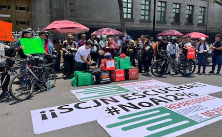 Repartidores exigen a la SCJN; “no al 2%, ese impuesto también afectará a mi familia”