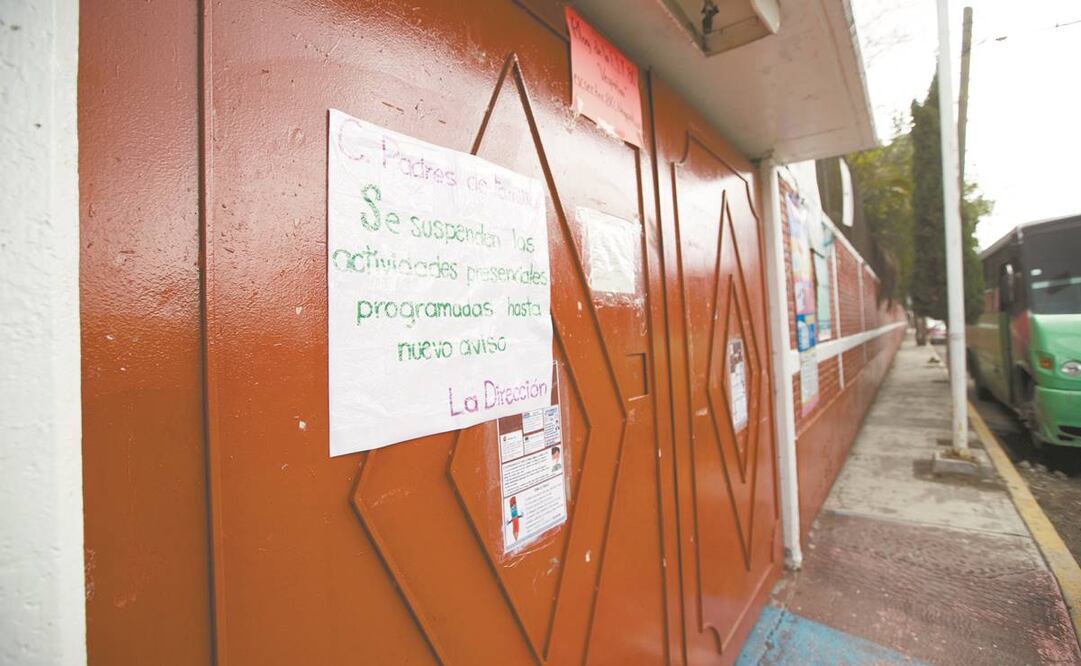 En la Secundaria Técnica No. 80, en Tláhuac, se dio el primer caso Covid tras el regreso a clases. Foto: Germán Espinosa/ El Universal.