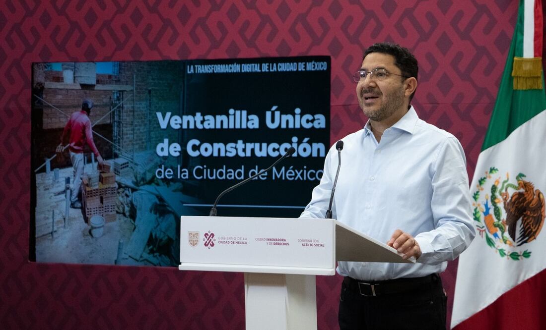 Martí Batres anuncia ventanilla única de construcción en CDMX. Foto Especial