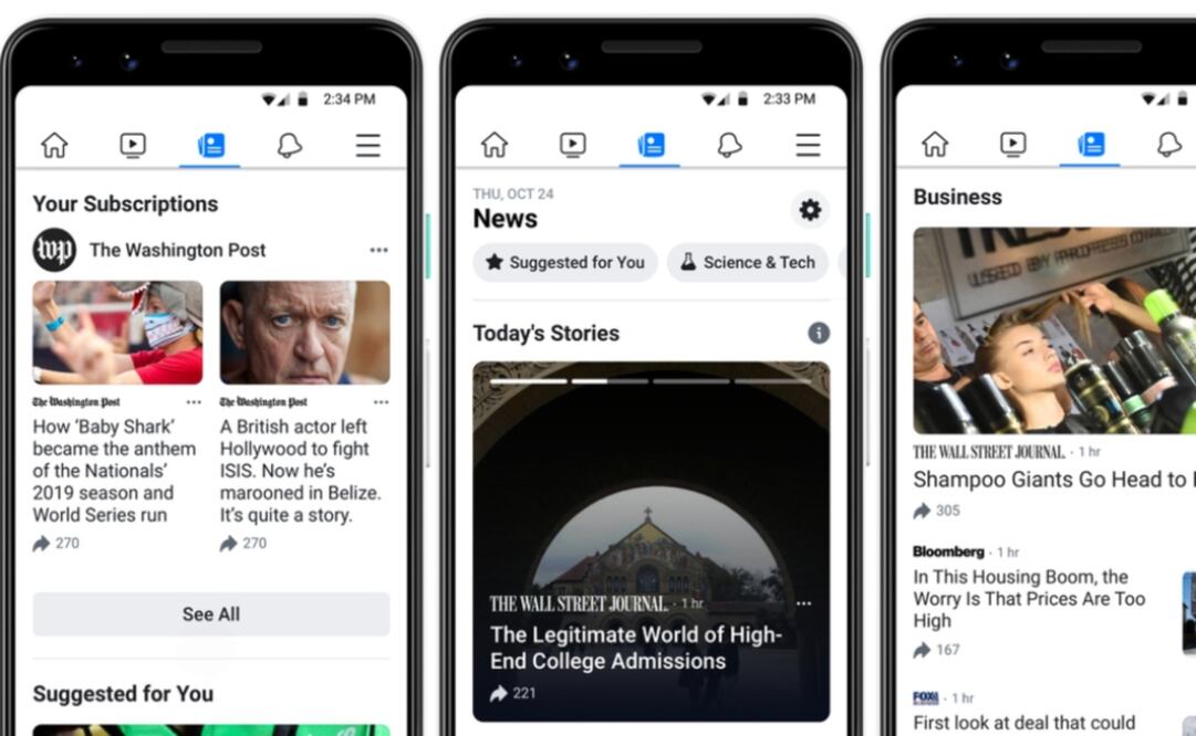 Se espera que Zuckerberg presente públicamente la nueva pestaña en Nueva York al mediodía, junto con Robert Thomson, director general de News Corp.