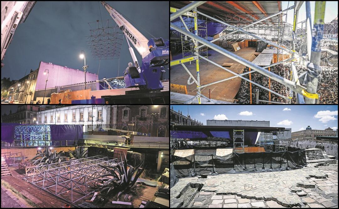 La cubierta temporal se retira por módulos en las noches, y en el día se coloca la cubierta permanente. lo que permite que la zona esté protegida siempre. Foto: Diego Simón/ EL UNIVERSAL.