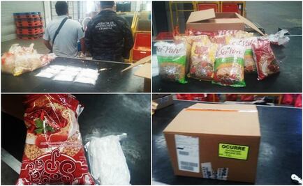 Incautan metanfetamina envasada en bolsas de soya