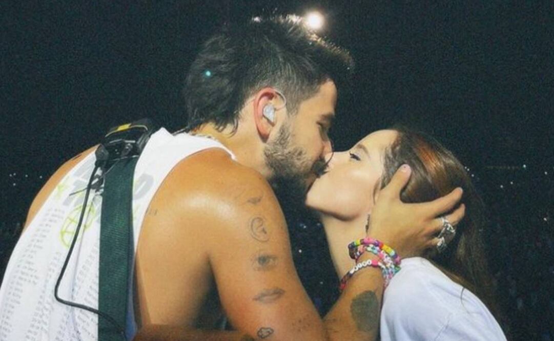 El cantante, consentido por su esposa en concierto. Instagram Camilo.