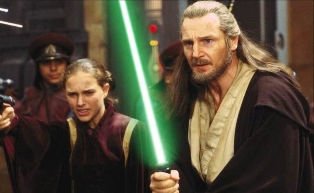 Liam Neeson en "Star Wars: La amenaza fantasma". Foto: Archivo