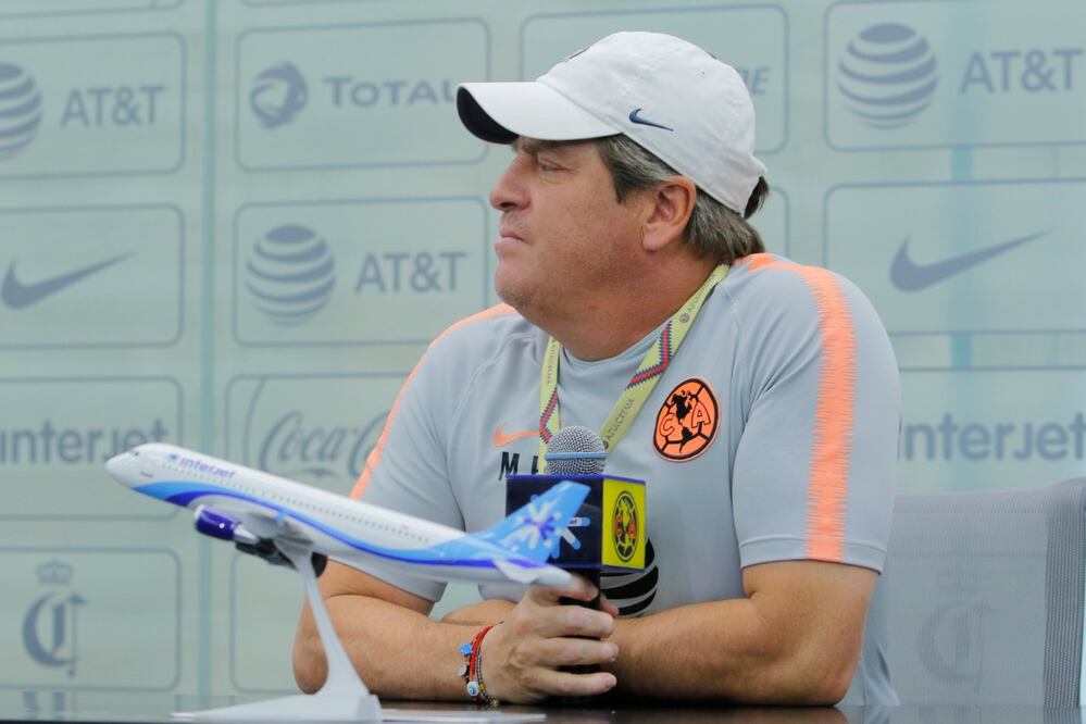 Miguel Herrera en conferencia de prensa. Foto: Imago7 