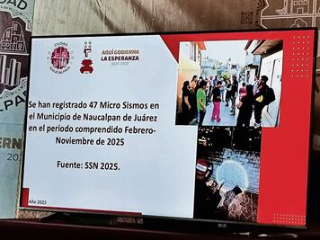 De febrero a la fecha registra Naucalpan 47 microsismos