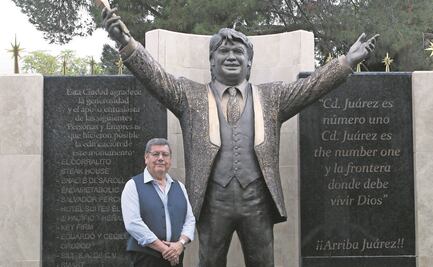 En la frontera, Juan Gabriel vive a través de una gran escultura