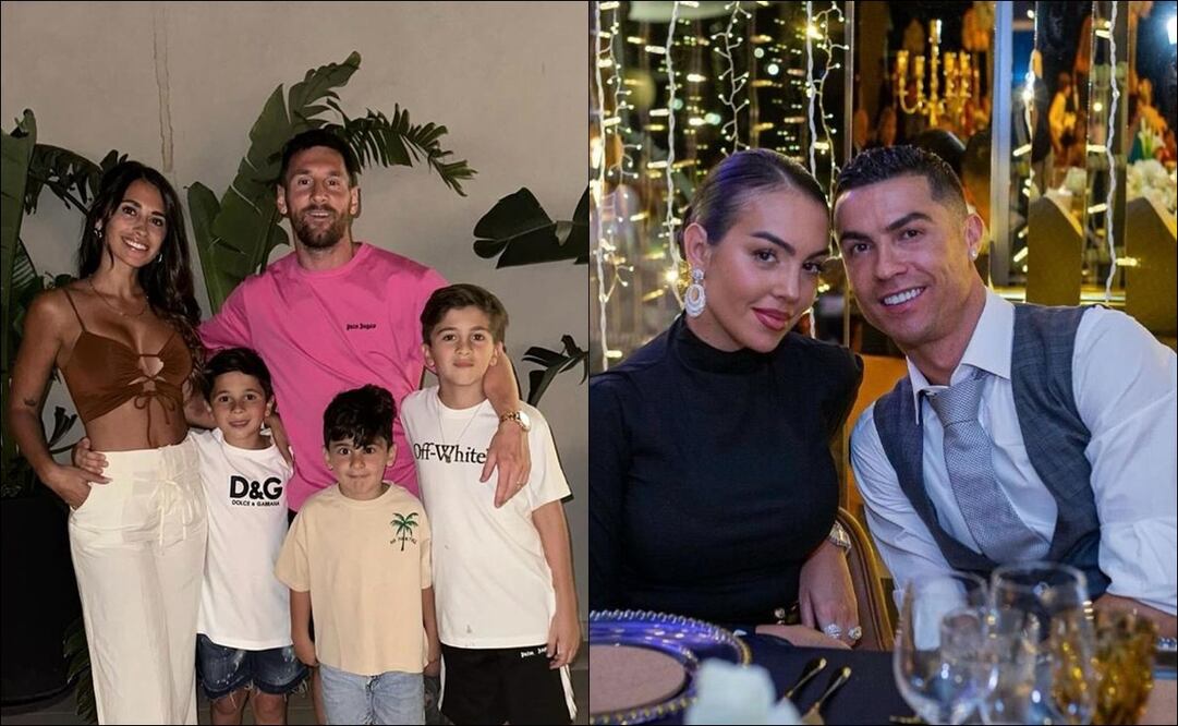 Así festejaron Lionel Messi y Cristiano Ronaldo la llegada el Año Nuevo / FOTO: ESPECIAL