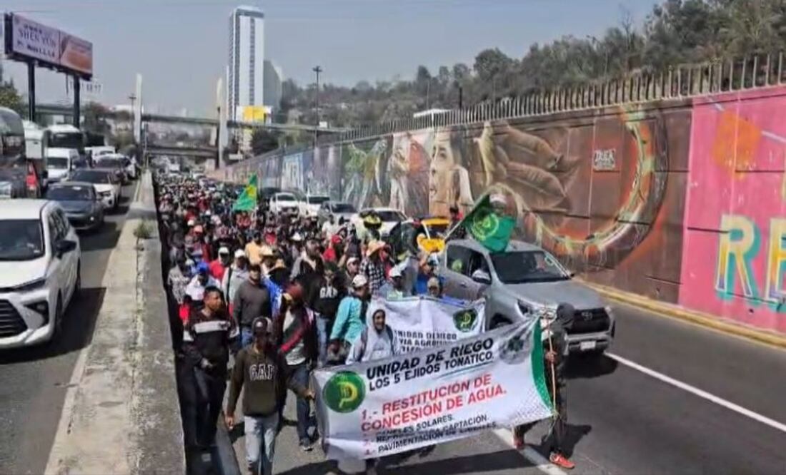 Caravana de la UNTA colapsa accesos a CDMX; exigen apoyo al campo mexicano. Foto: Especial