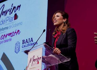 Marina del Pilar, la primera gobernadora de BC en rendir informe de gobierno en 16 años