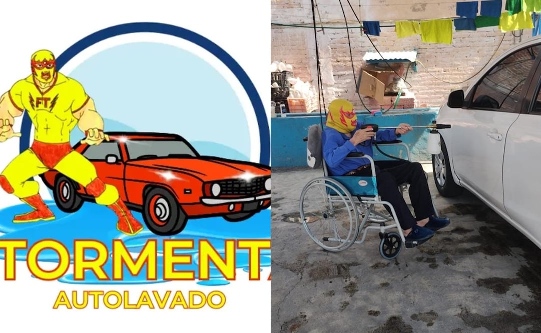 Fray Tormenta trabaja en su autolavado para costear sus problemas de salud