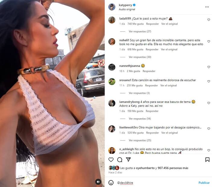 Nueva música de Katy Perry y nuevo imagen disgustan a fans de la cantante