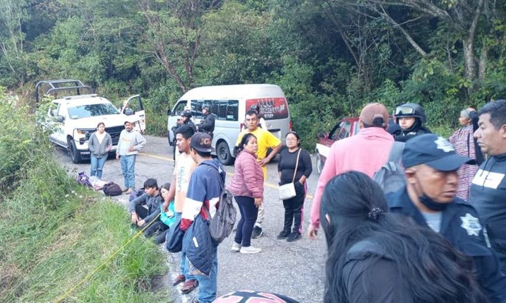 Accidente en Sierra Sur de Oaxaca. FOTO: Especial/ EL UNIVERSAL/