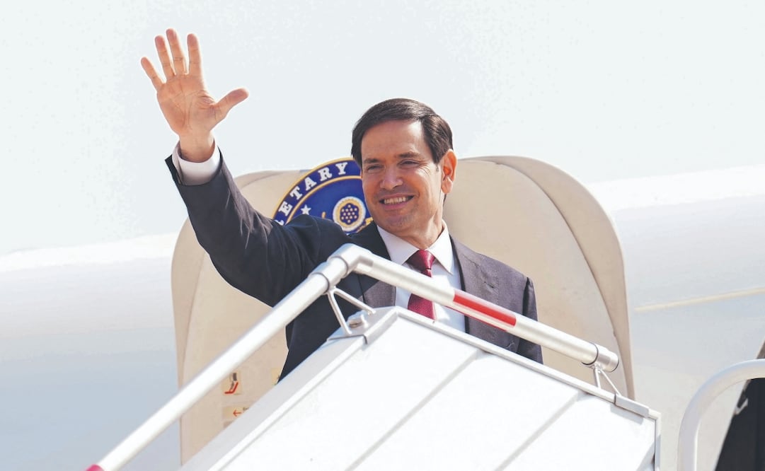 Marco Rubio, secretario de Estado de EU, dijo que se han reforzado la seguridad fronteriza y tomado medidas para desmantelar los cárteles. Foto: de JACQUELYN MARTIN. AFP