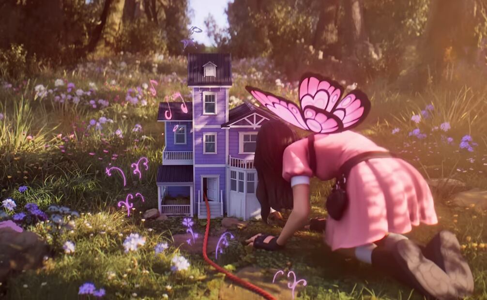 La colaboración une la estética del primer álbum de la cantante, con su tercer álbum de estudio, lanzado recientemente. Foto: Fortnite