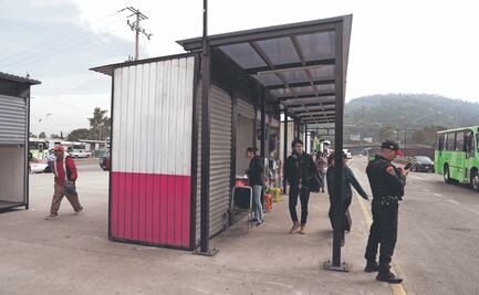 Colocan puestos para ambulantes en Indios Verdes
