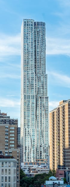 8 Spruce Street (rascacielo), obra de Frank Gehry.
Foto: Especial