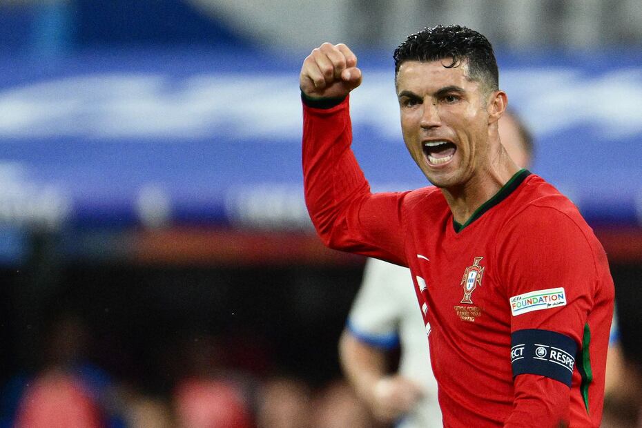 Cristiano Ronaldo en festejo de gol - Foto: AFP