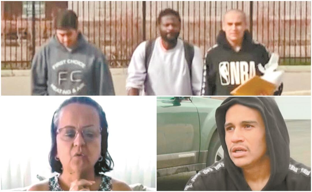 Israel T (sudadera negra) tiene miedo de infectar a sus familiares que lo recibieron tras salir de un centro de detención de ICE. Fotos: CORTESÍA ALIANZA POPULAR