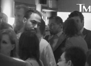 Captan celebración de DiCaprio tras el Oscar