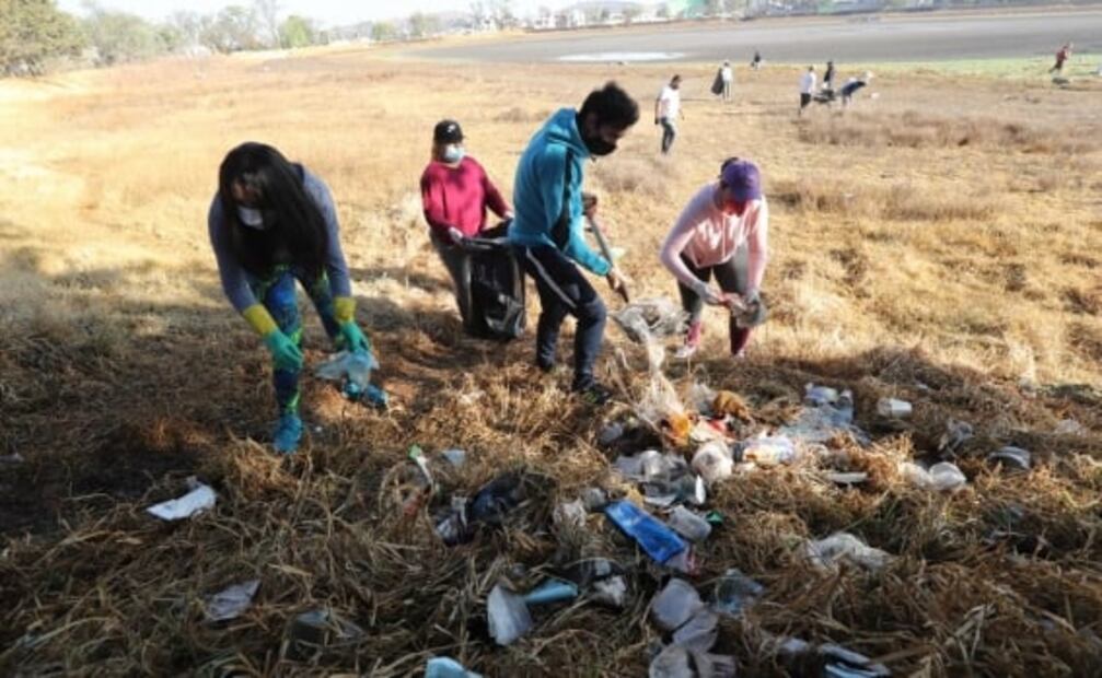 Jornada de limpieza en Laguna de Ojuelos termina en discusión por la propiedad del ejido